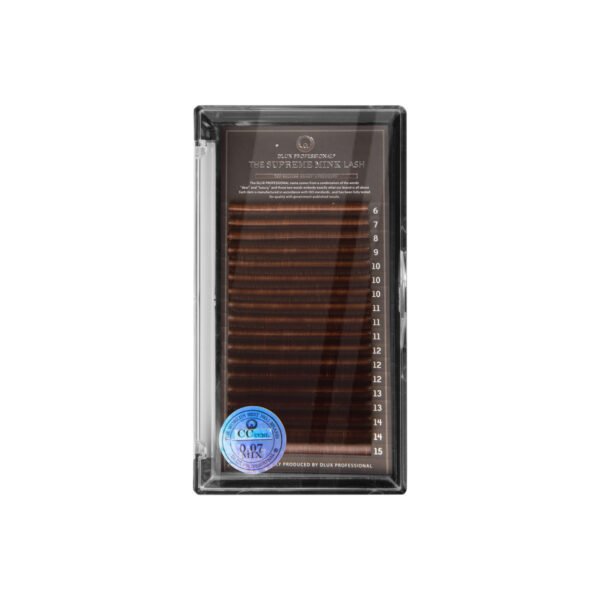 پالت مژه CC-0.07 دلوکس (قهوه‌ای تیره)