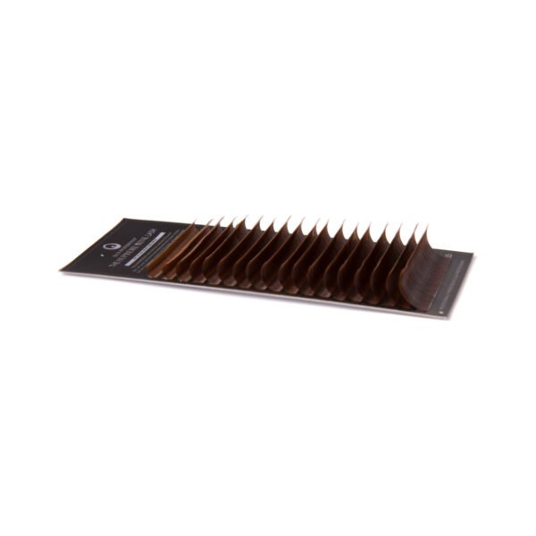 پالت مژه CC-0.07 دلوکس (قهوه‌ای تیره)