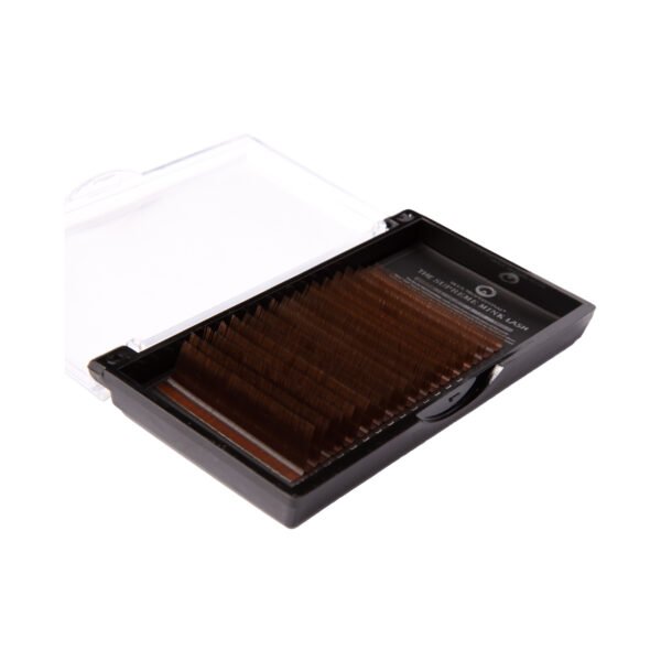 پالت مژه LW-0.07 دلوکس (قهوه‌ای تیره)