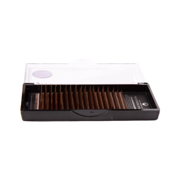 پالت مژه LW-0.07 دلوکس (قهوه‌ای تیره)
