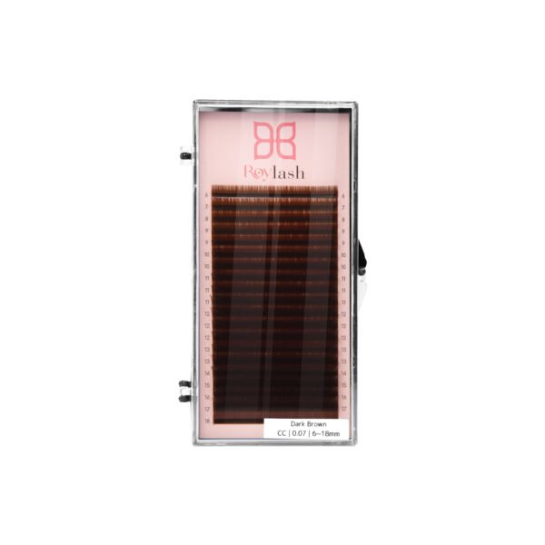 پالت مژه 0.07 رویلش (قهوه‌ای_Dark Brown)